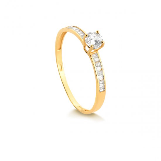 Foto do produto ANE-0001 - Anel Solitário Zircônia